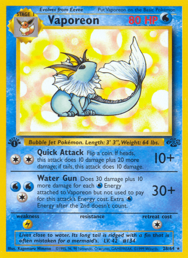Vaporeon [1st Edition]