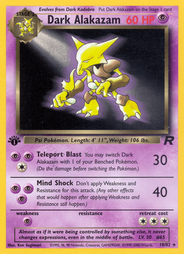 Dark Alakazam [1st Edition]