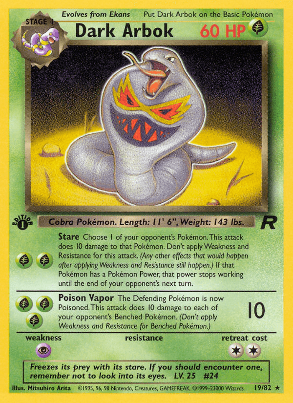 Dark Arbok [1st Edition]