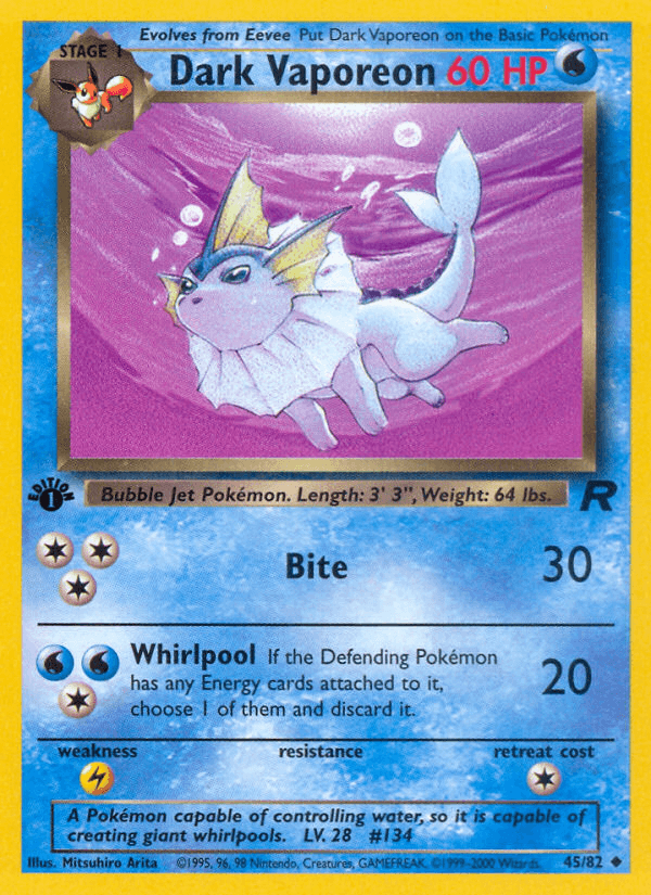 Dark Vaporeon [1st Edition]