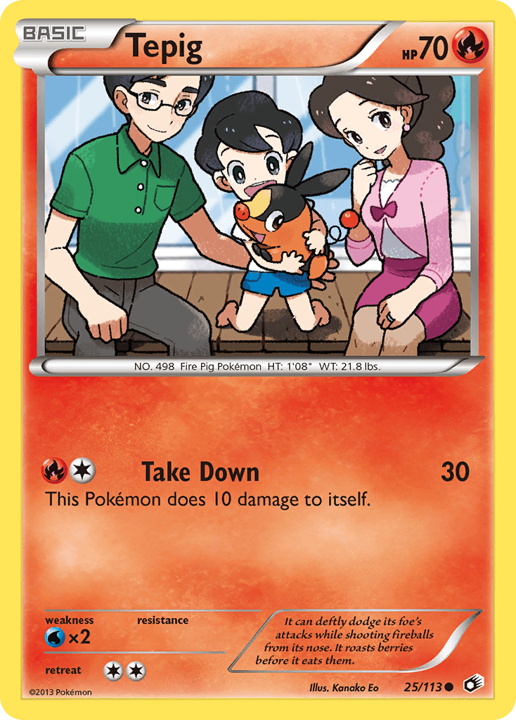 Tepig [Reverse Holo]