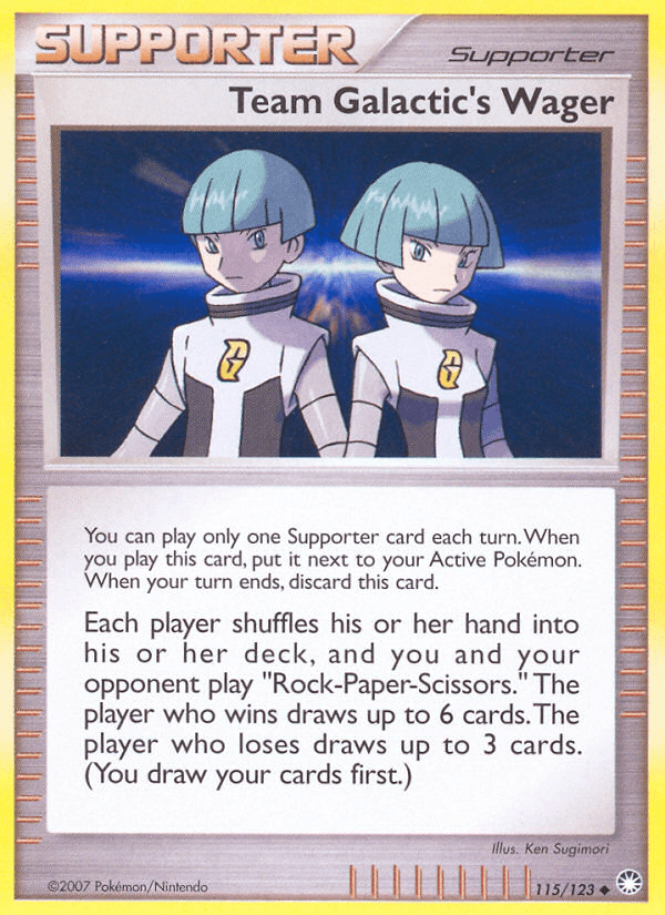 Team Galactic's Wager [Reverse Holo]