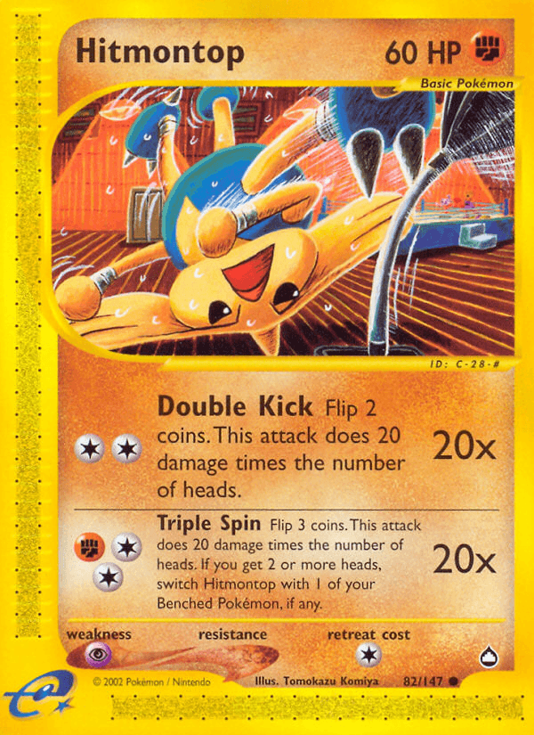 Hitmontop [Reverse Holo]