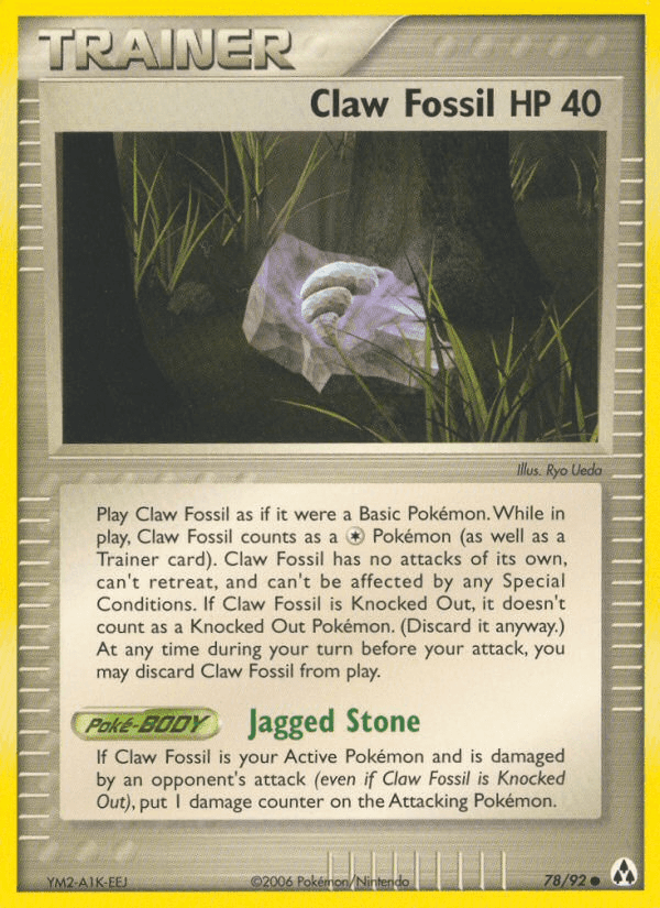 Claw Fossil [Reverse Holo]