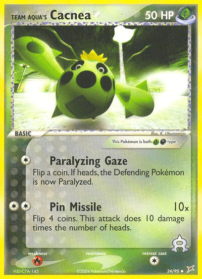 Team Aqua's Cacnea [Prerelease]