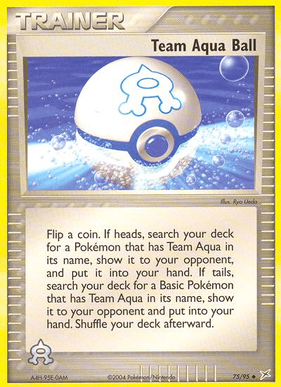 Team Aqua Ball [Reverse Holo]