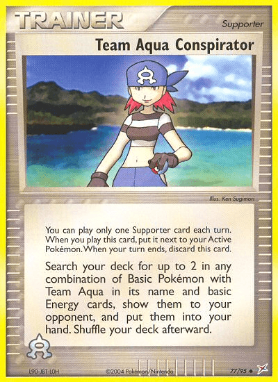 Team Aqua Conspirator [Reverse Holo]