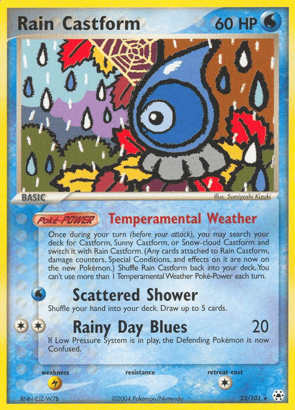 Rain Castform [Reverse Holo]