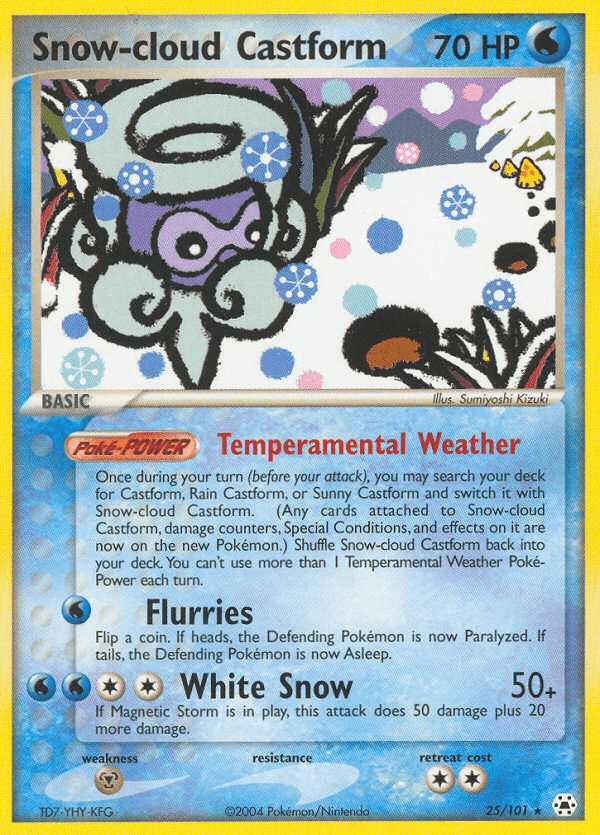 Snow-cloud Castform [Reverse Holo]