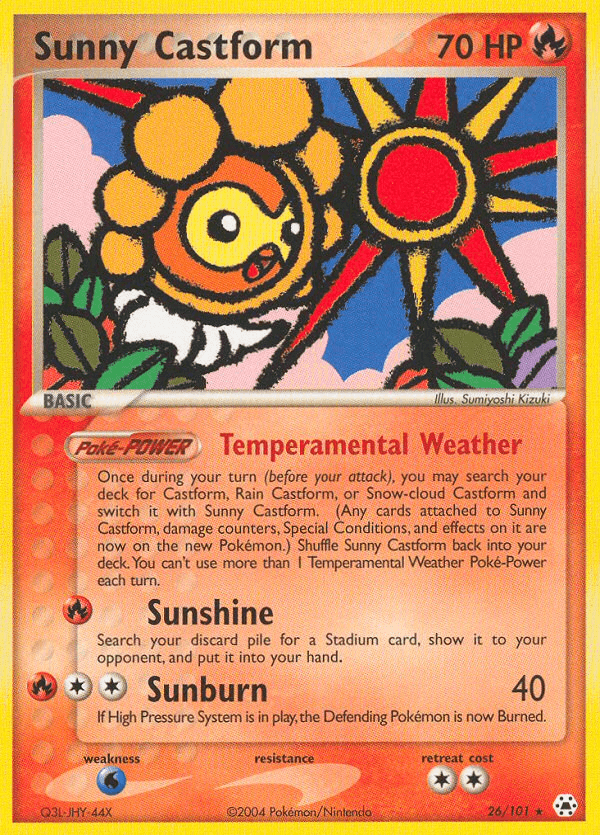 Sunny Castform [Reverse Holo]