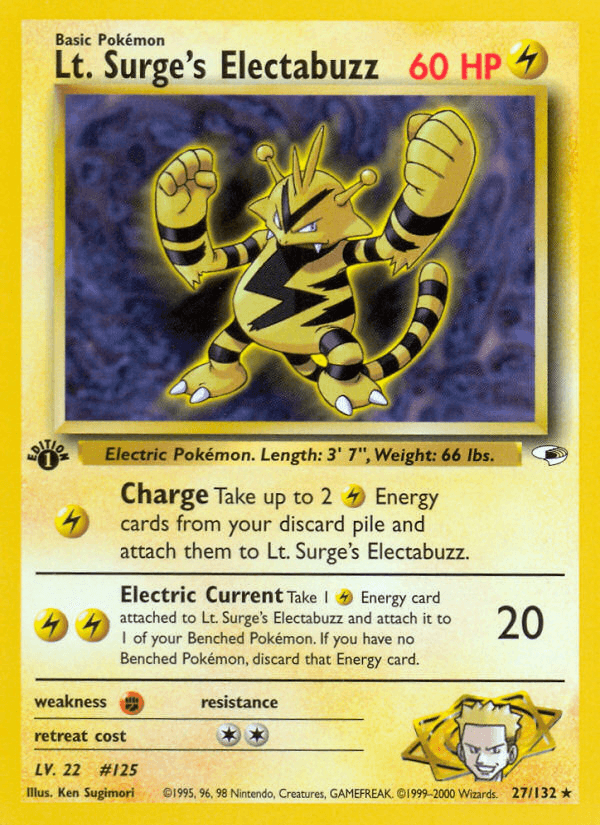 Lt. Surge's Electabuzz [1st Edition]