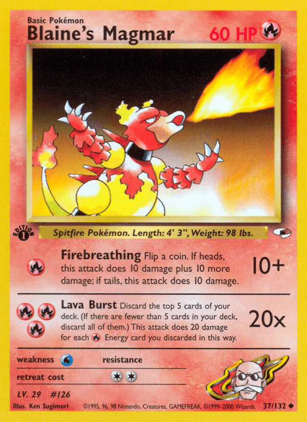 Blaine's Magmar [1st Edition]