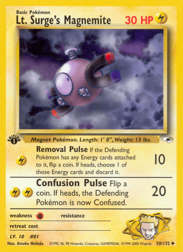 Lt. Surge's Magnemite [1st Edition]
