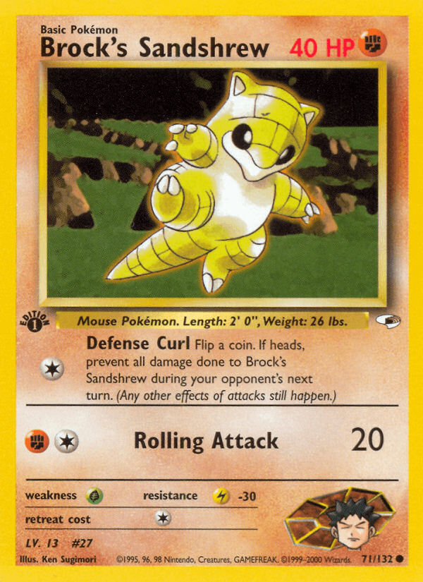 Brock's Sandshrew [1st Edition]