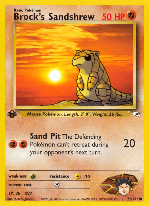 Brock's Sandshrew [1st Edition]