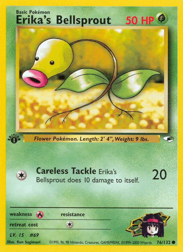 Erika's Bellsprout [1st Edition]