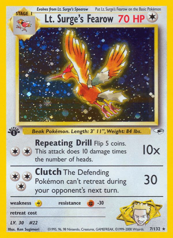 Lt. Surge's Fearow [1st Edition]