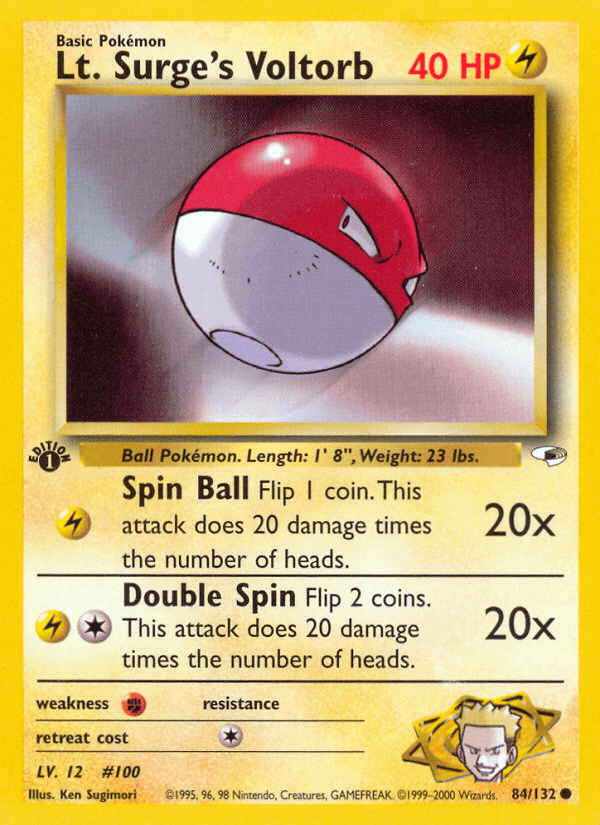 Lt. Surge's Voltorb [1st Edition]