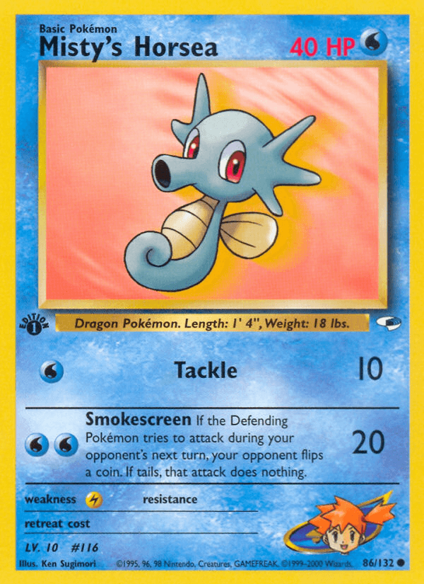 Misty's Horsea [1st Edition]