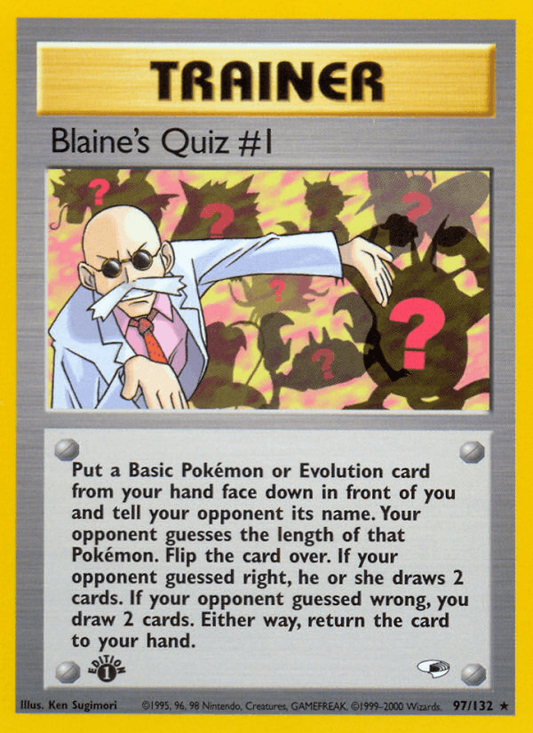 Blaine's Quiz #1 [1st Edition]