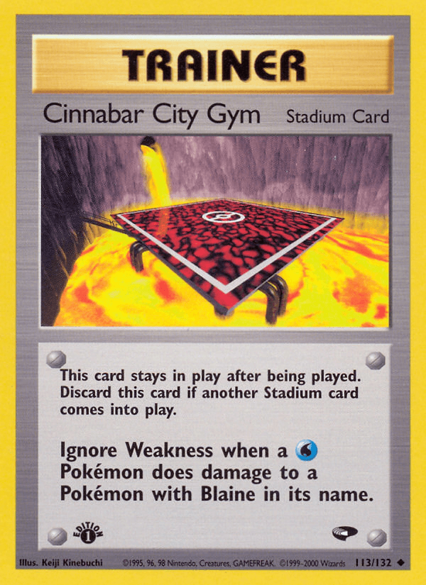 Cinnabar City Gym [1st Edition]