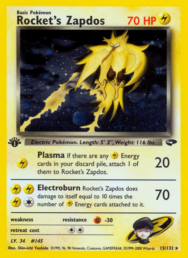 Rocket's Zapdos [1st Edition]