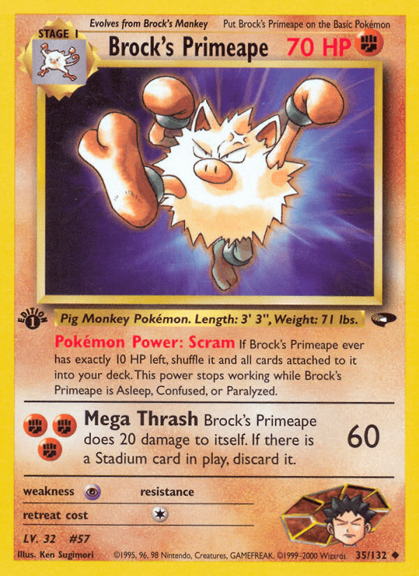 Brock's Primeape [1st Edition]