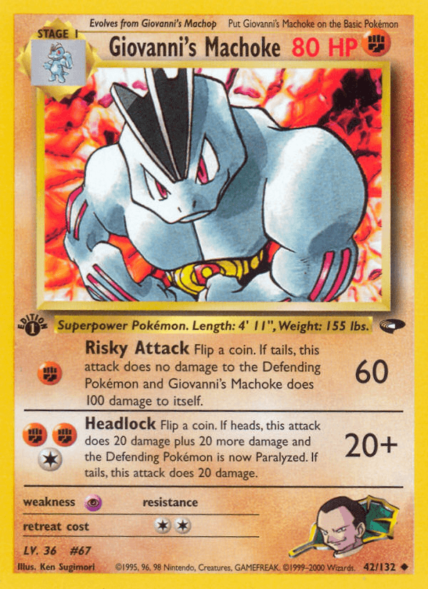 Giovanni's Machoke [1st Edition]