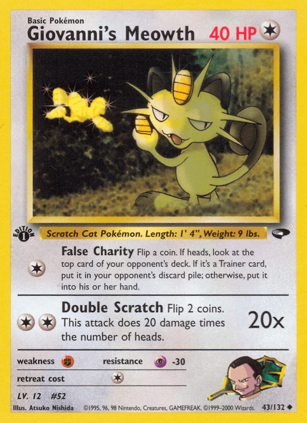 Giovanni's Meowth [1st Edition]