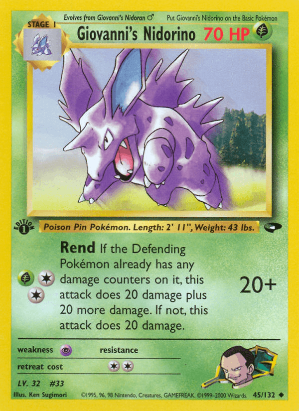 Giovanni's Nidorino [1st Edition]