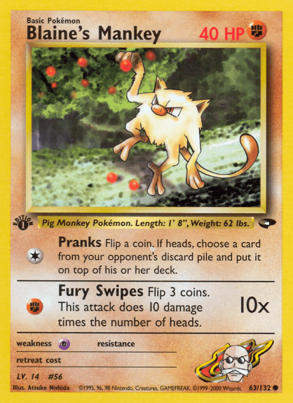 Blaine's Mankey [1st Edition]