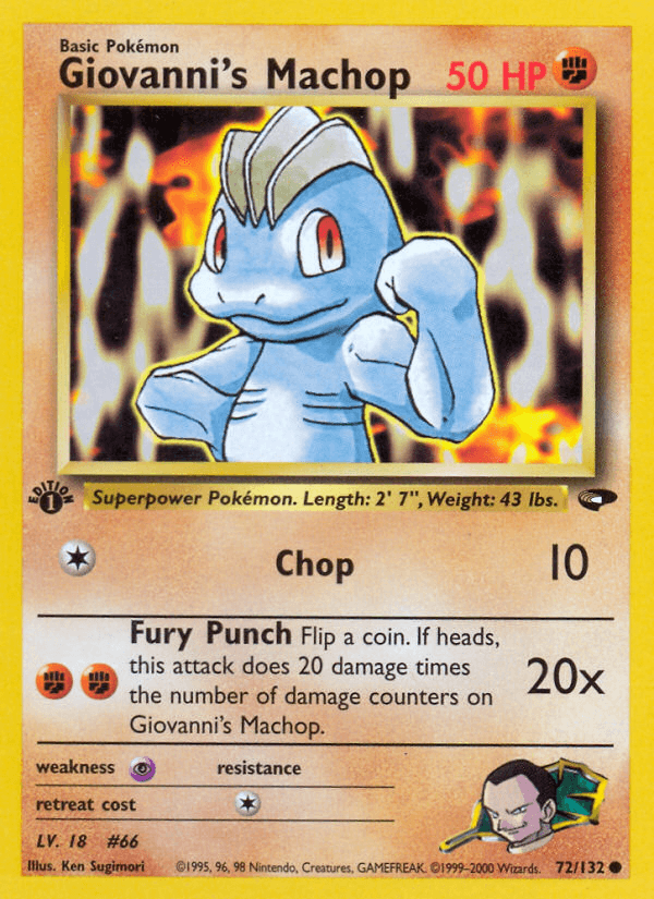 Giovanni's Machop [1st Edition]