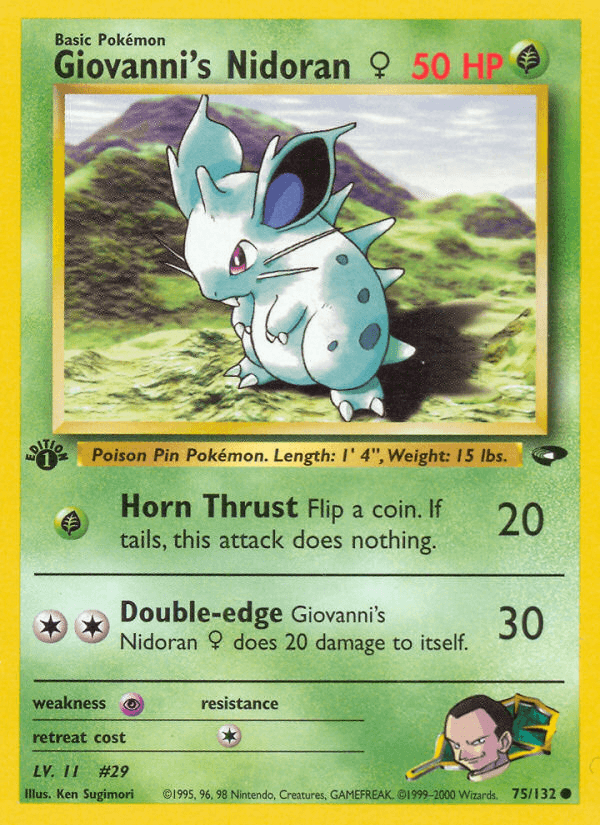 Giovanni's Nidoran ♀ [1st Edition]