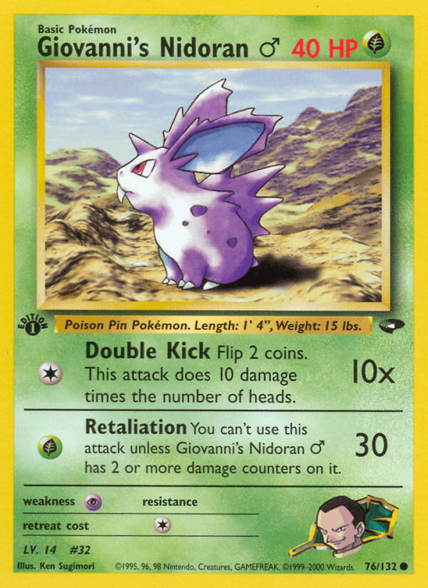 Giovanni's Nidoran ♂ [1st Edition]