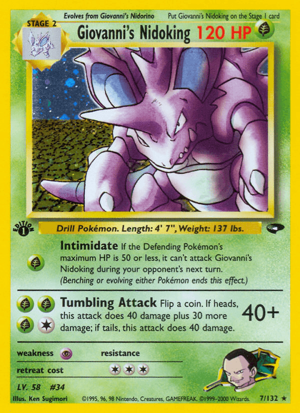 Giovanni's Nidoking [1st Edition]