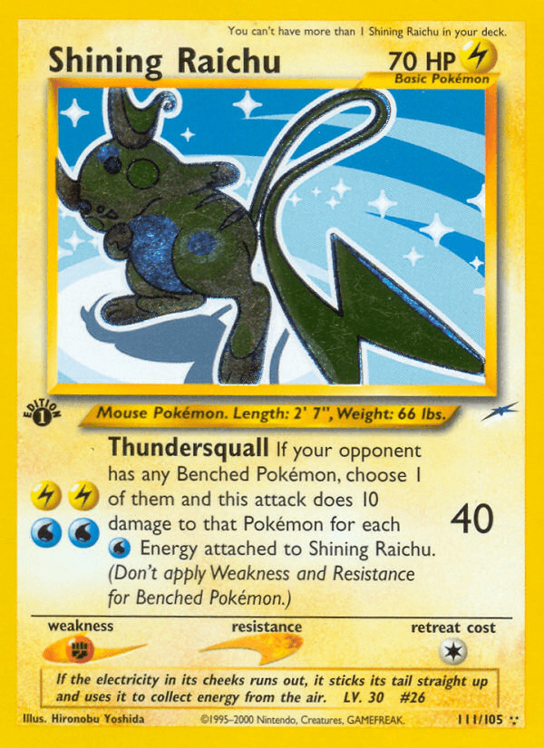Shining Raichu [1st Edition]
