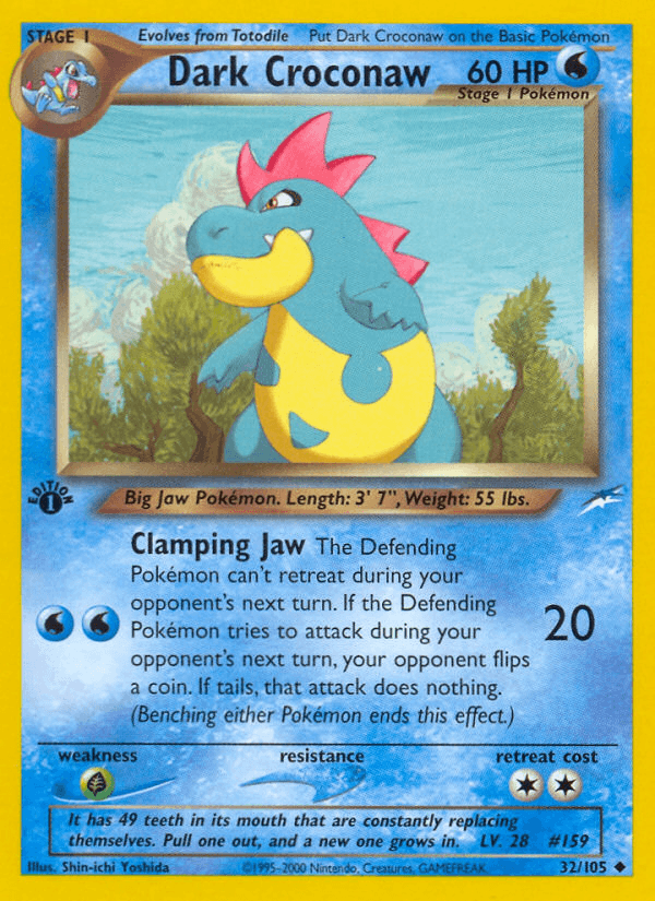 Dark Croconaw [1st Edition]