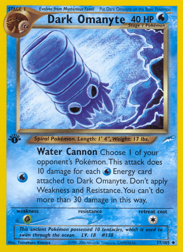 Dark Omanyte [1st Edition]