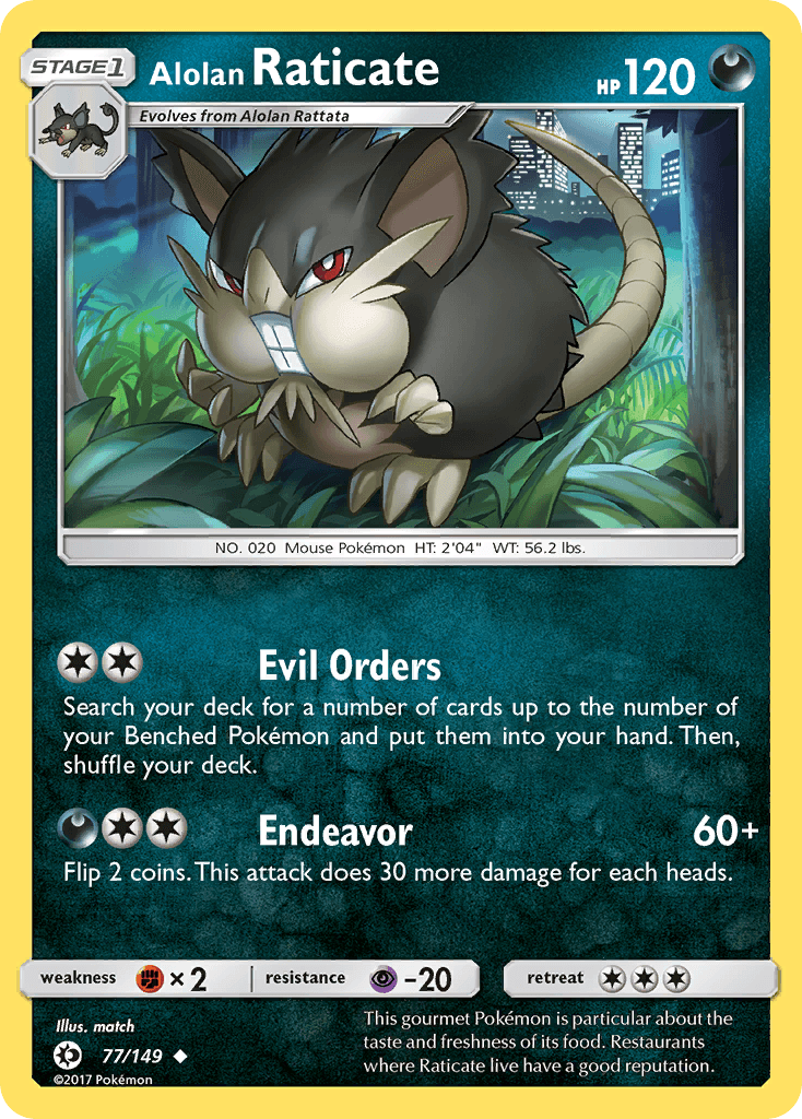 Alolan Raticate [Reverse Holo]