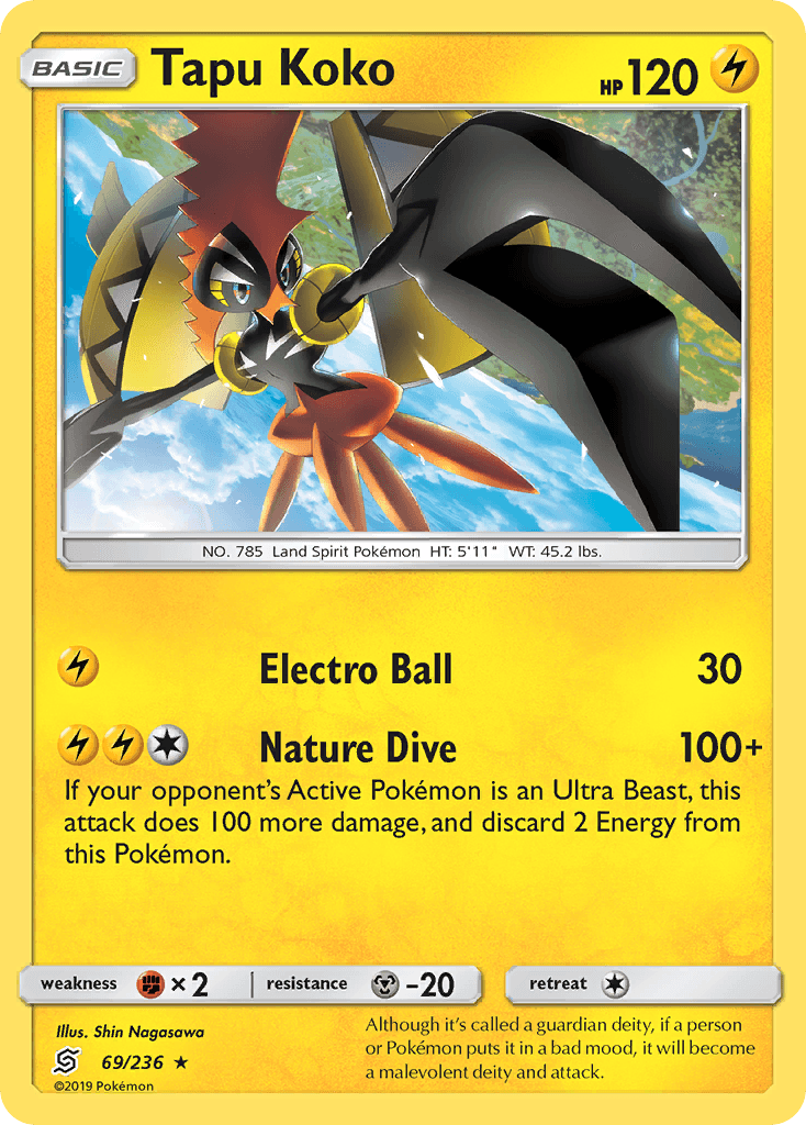 Tapu Koko [Reverse Holo]