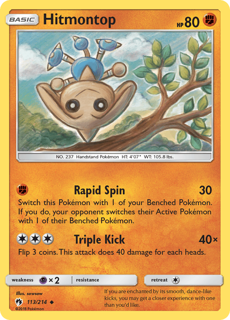 Hitmontop [Reverse Holo]