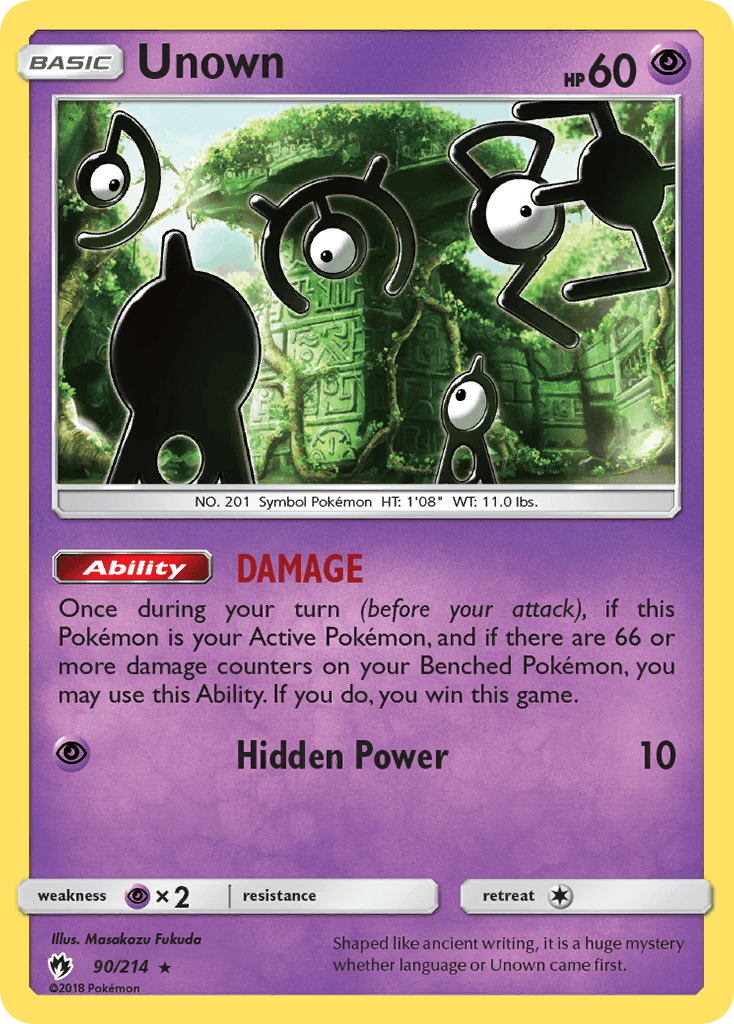 Unown [Reverse Holo]