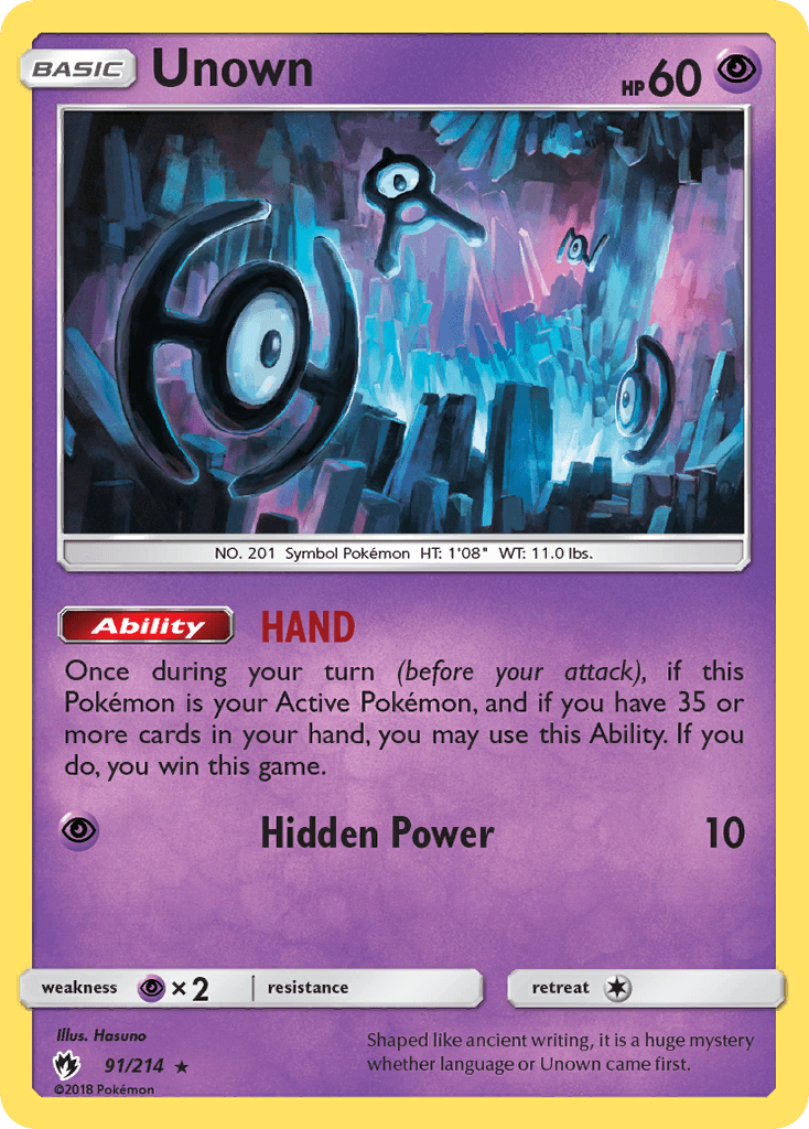 Unown [Reverse Holo]