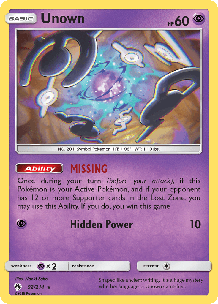 Unown [Reverse Holo]