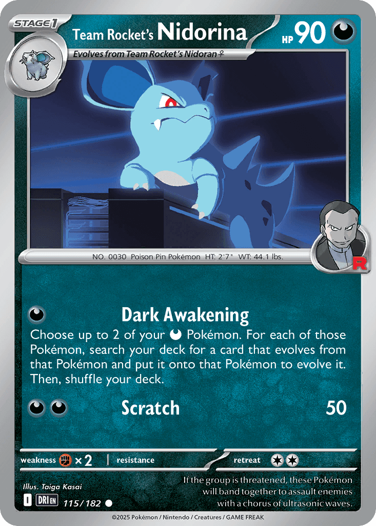 Team Rocket's Nidorina [Reverse Holo]