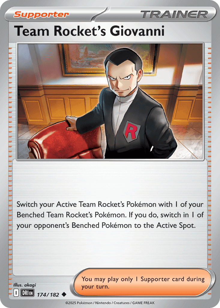 Team Rocket's Giovanni [Reverse Holo]