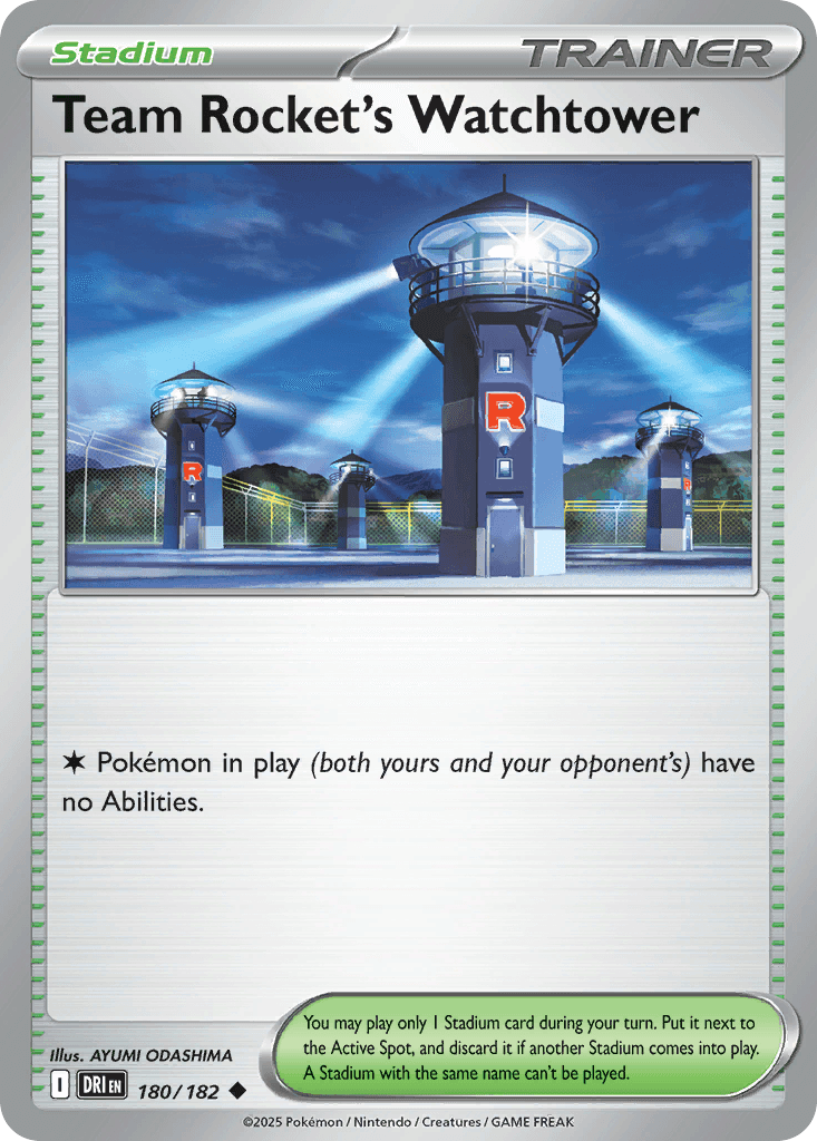 Team Rocket's Watchtower [Reverse Holo]