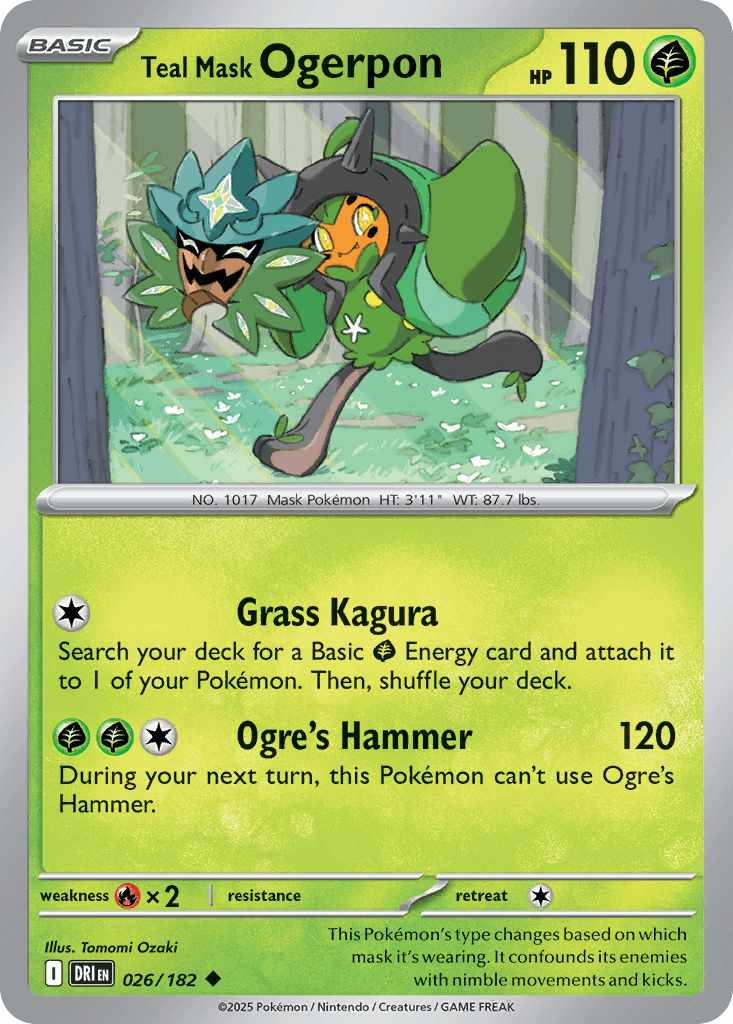 Teal Mask Ogerpon [Reverse Holo]