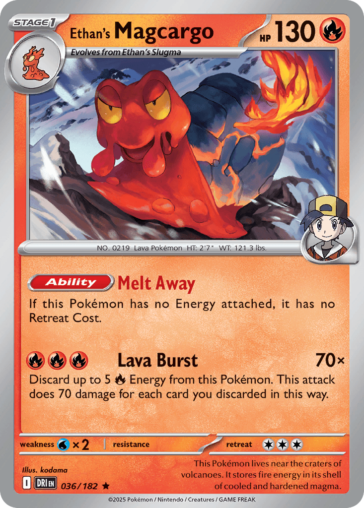 Ethan's Magcargo [Reverse Holo]