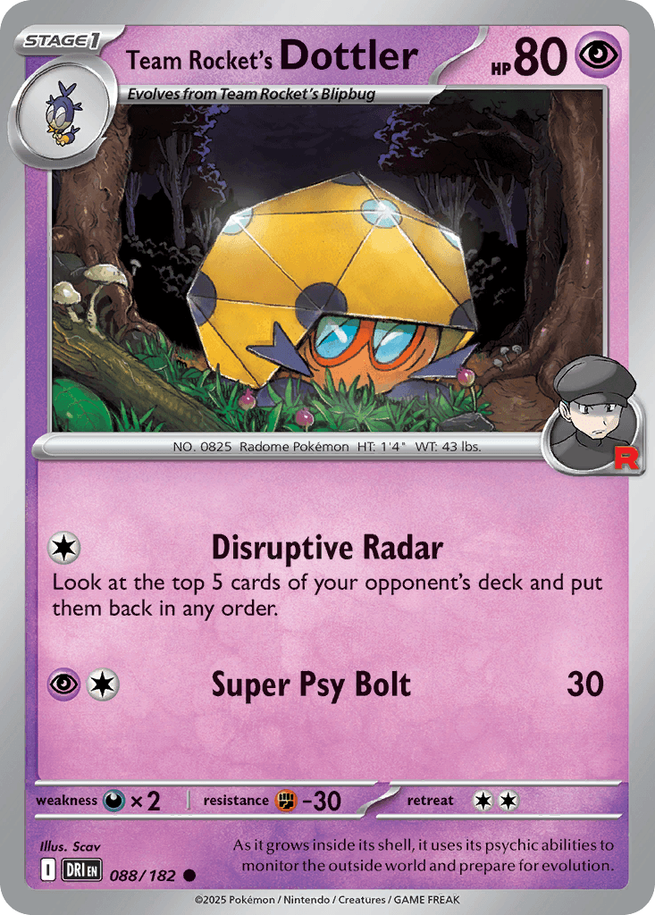 Team Rocket's Dottler [Reverse Holo]